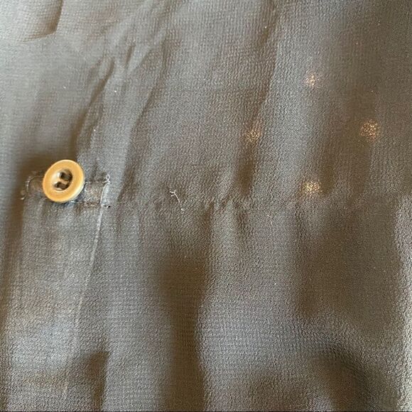 Blu Pepper Sz S NWT Blue Tie-Dye Sheer Sleeves & Hem Oversized Relaxed Shirt - Picture 12 of 12